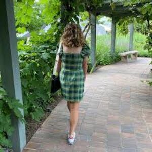 Green Plaid Dress
